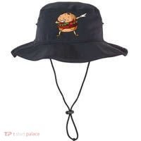 Cheeseburger Dab Pose Dabbing Dance National Burger Day Pun Funny Gift Bucket Hat thumb 0