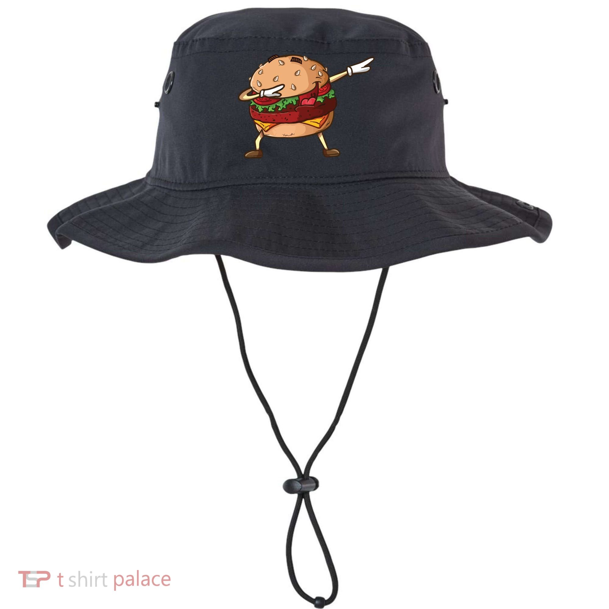 Cheeseburger Dab Pose Dabbing Dance National Burger Day Pun Funny Gift Bucket Hat