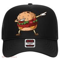 Cheeseburger Dab Pose Dabbing Dance National Burger Day Pun Funny Gift Hat thumb 0