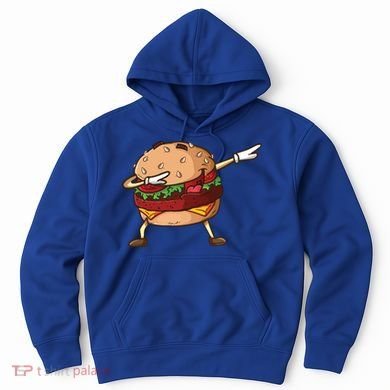 Cheeseburger Dab Pose Dabbing Dance National Burger Day Pun Funny Gift Hoodie