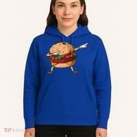 Cheeseburger Dab Pose Dabbing Dance National Burger Day Pun Funny Gift Hoodie thumb 5