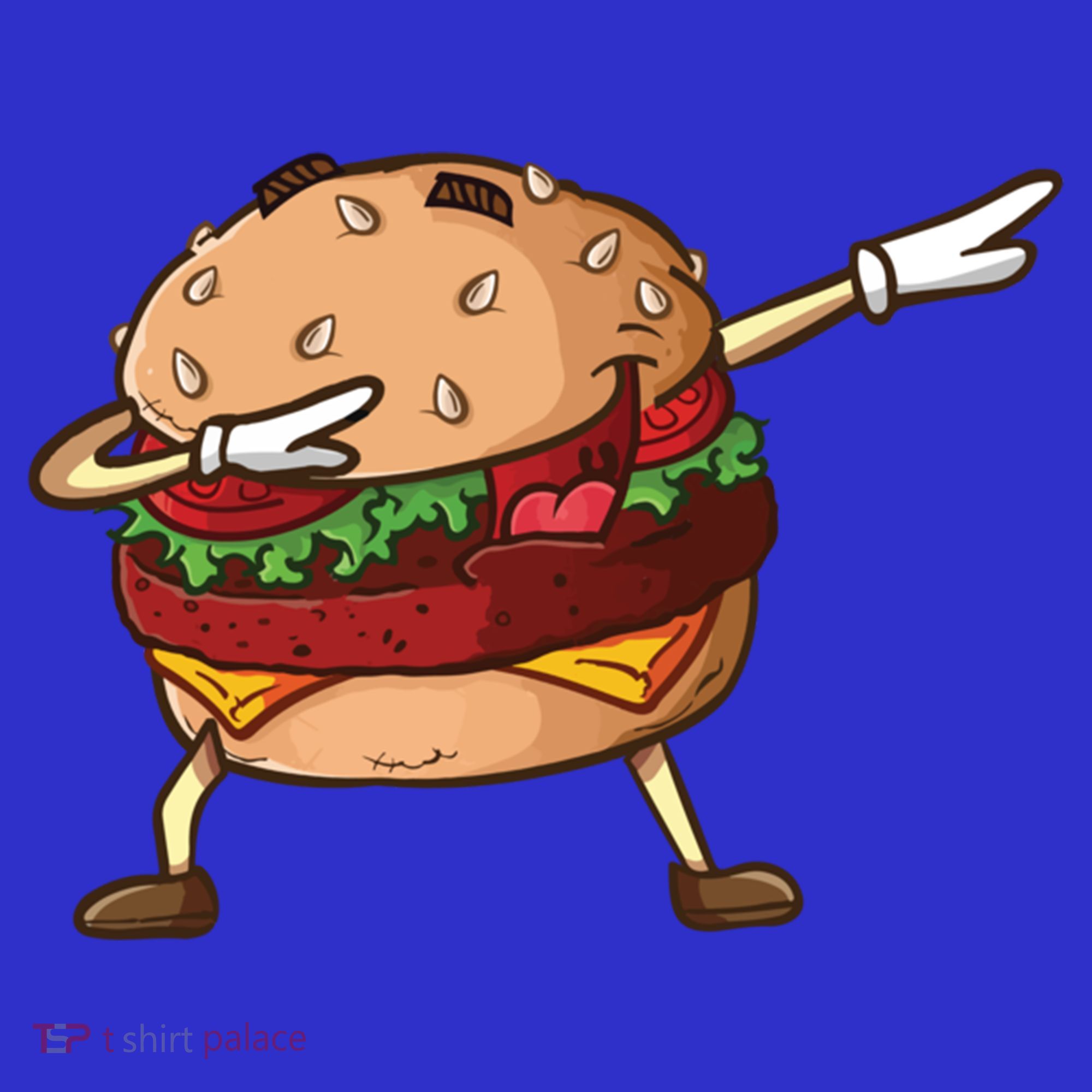 Cheeseburger Dab Pose Dabbing Dance National Burger Day Pun Funny Gift Apron