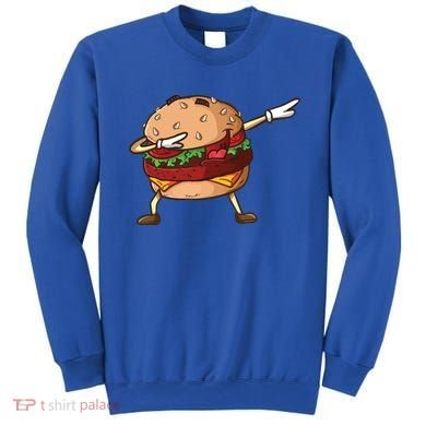 Cheeseburger Dab Pose Dabbing Dance National Burger Day Pun Funny Gift Sweatshirt