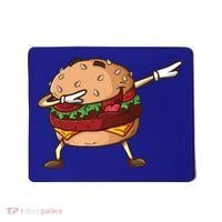 Cheeseburger Dab Pose Dabbing Dance National Burger Day Pun Funny Gift Mousepad thumb 0