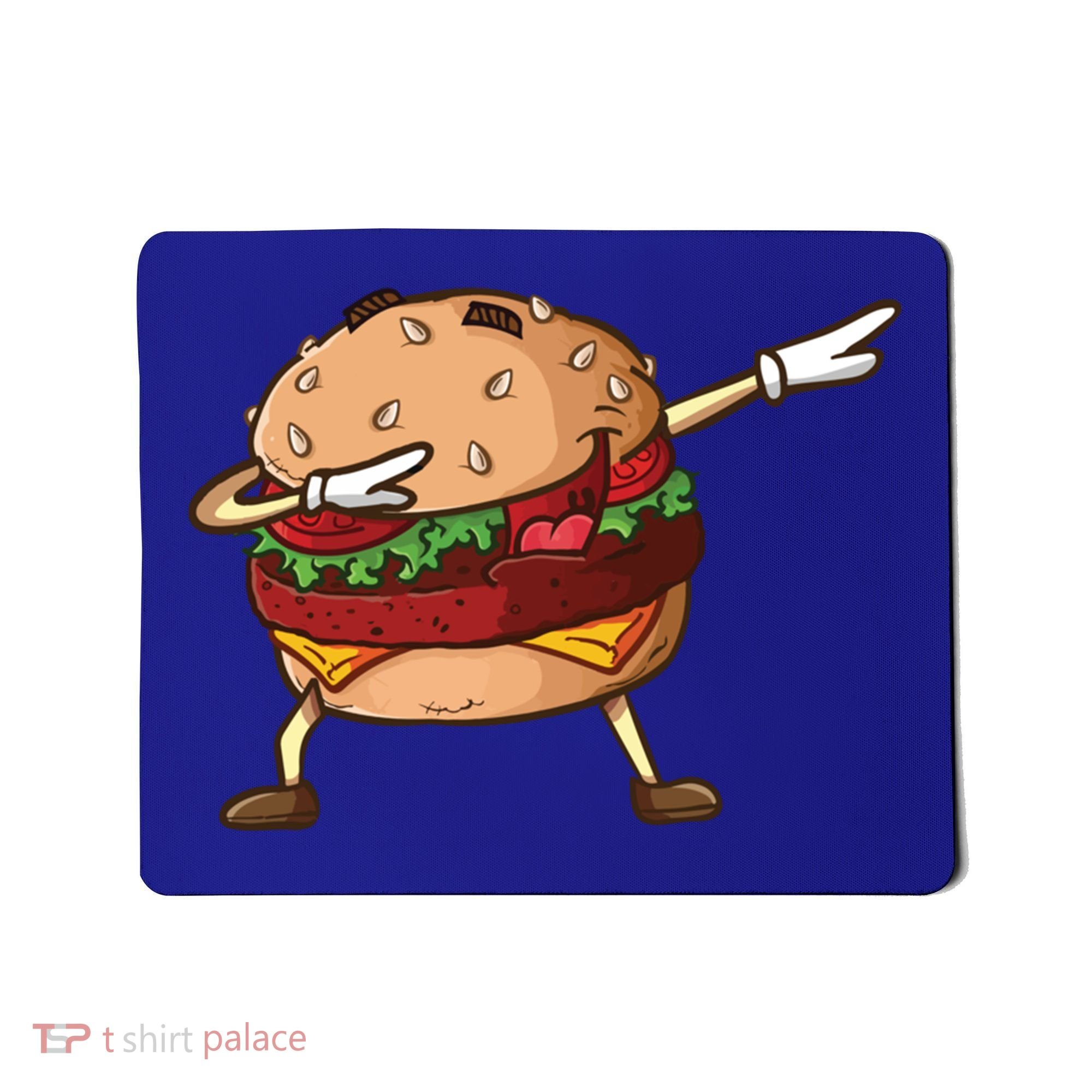 Cheeseburger Dab Pose Dabbing Dance National Burger Day Pun Funny Gift Mousepad