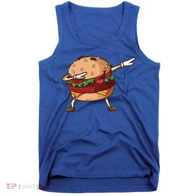 Cheeseburger Dab Pose Dabbing Dance National Burger Day Pun Funny Gift Tank Top