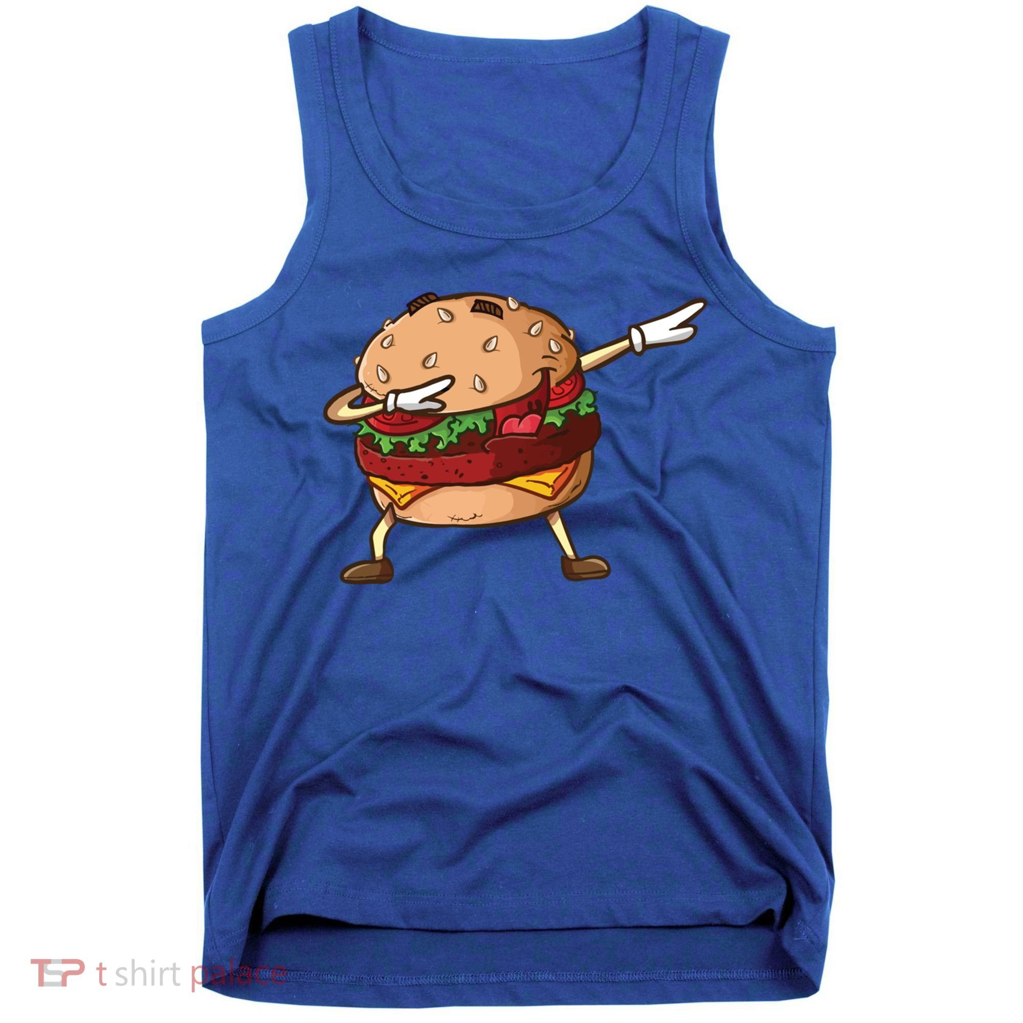 Cheeseburger Dab Pose Dabbing Dance National Burger Day Pun Funny Gift Tank Top