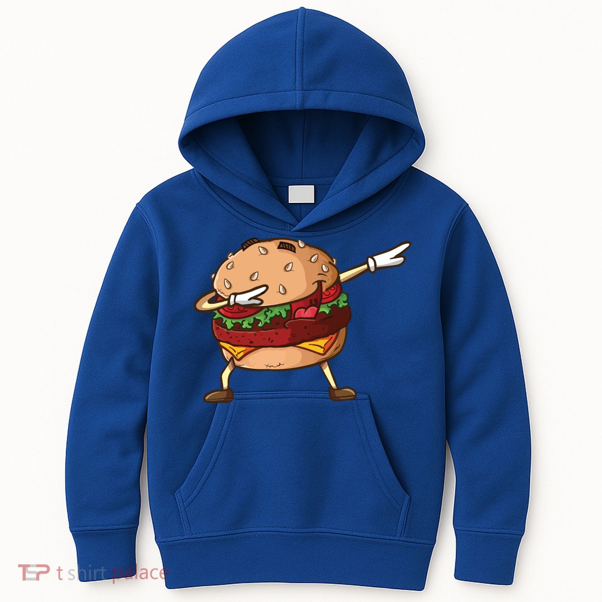Cheeseburger Dab Pose Dabbing Dance National Burger Day Pun Funny Gift Kids Hoodie