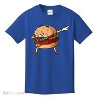 Cheeseburger Dab Pose Dabbing Dance National Burger Day Pun Funny Gift Kids T-Shirt thumb 0