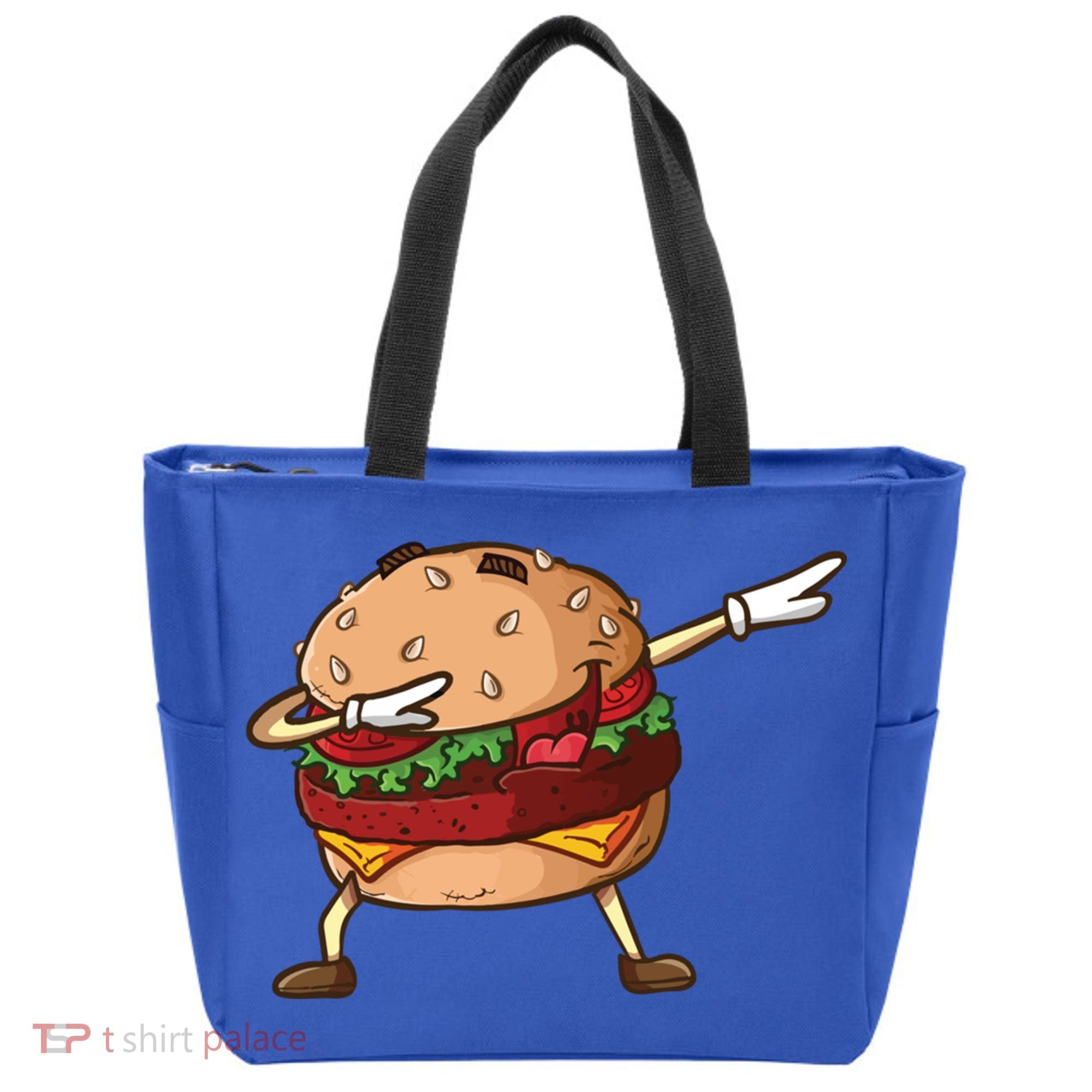Cheeseburger Dab Pose Dabbing Dance National Burger Day Pun Funny Gift Tote Bag