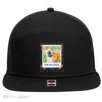 Custom Dog Pet Personalized Picture 7 Panel Mesh Trucker Snapback Hat thumb 0