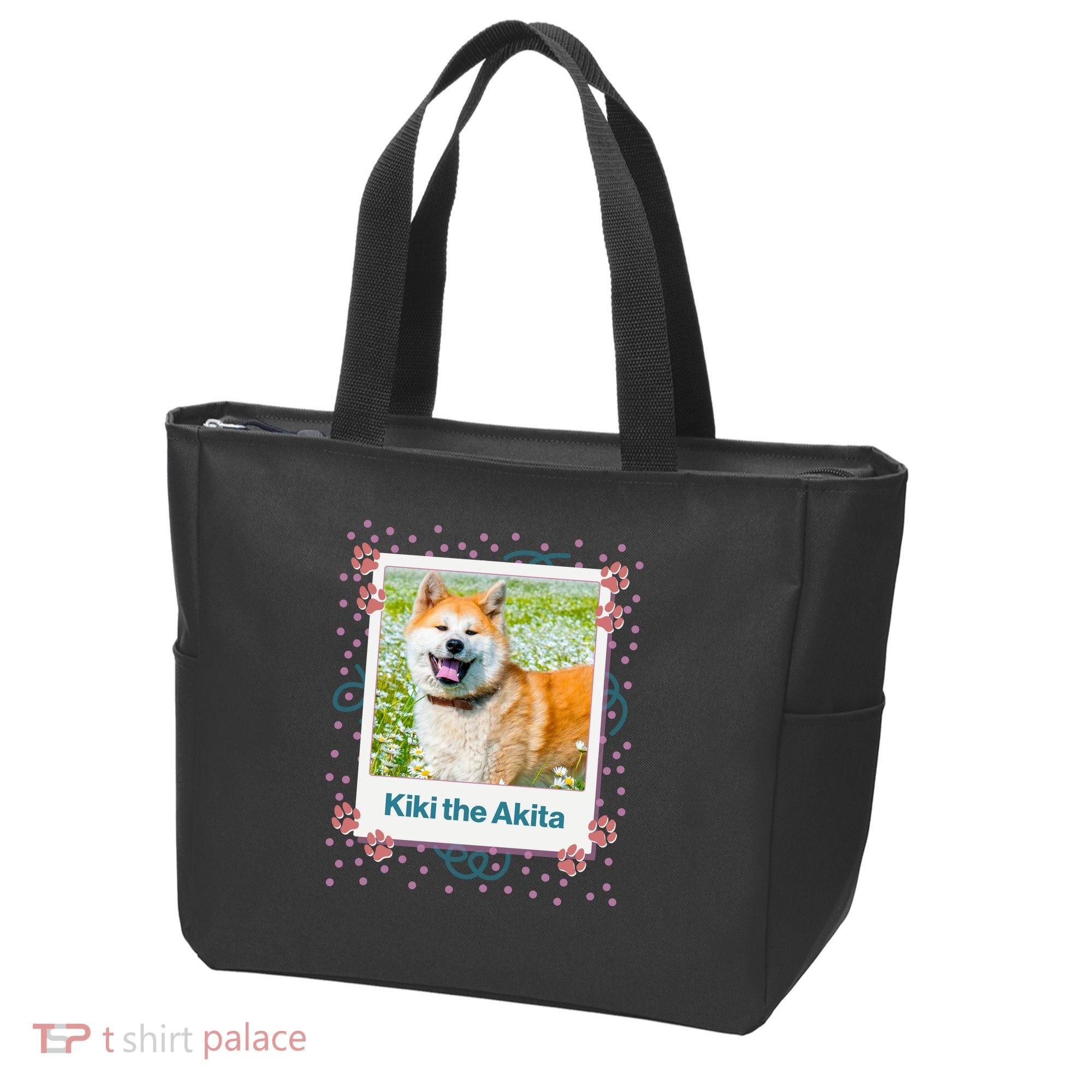 Custom Dog Pet Personalized Picture Tote Bag