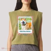 Custom Dog Pet Personalized Picture Garment-Dyed Women's Muscle Tee thumb 2