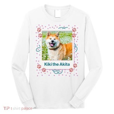 Custom Dog Pet Personalized Picture Long Sleeve Shirt
