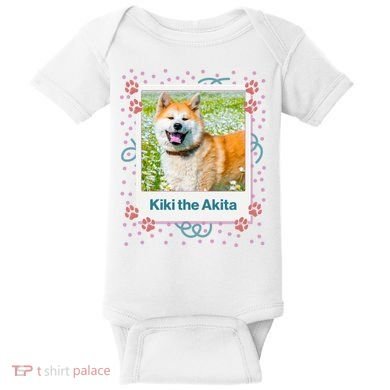 Custom Dog Pet Personalized Picture Baby Bodysuit
