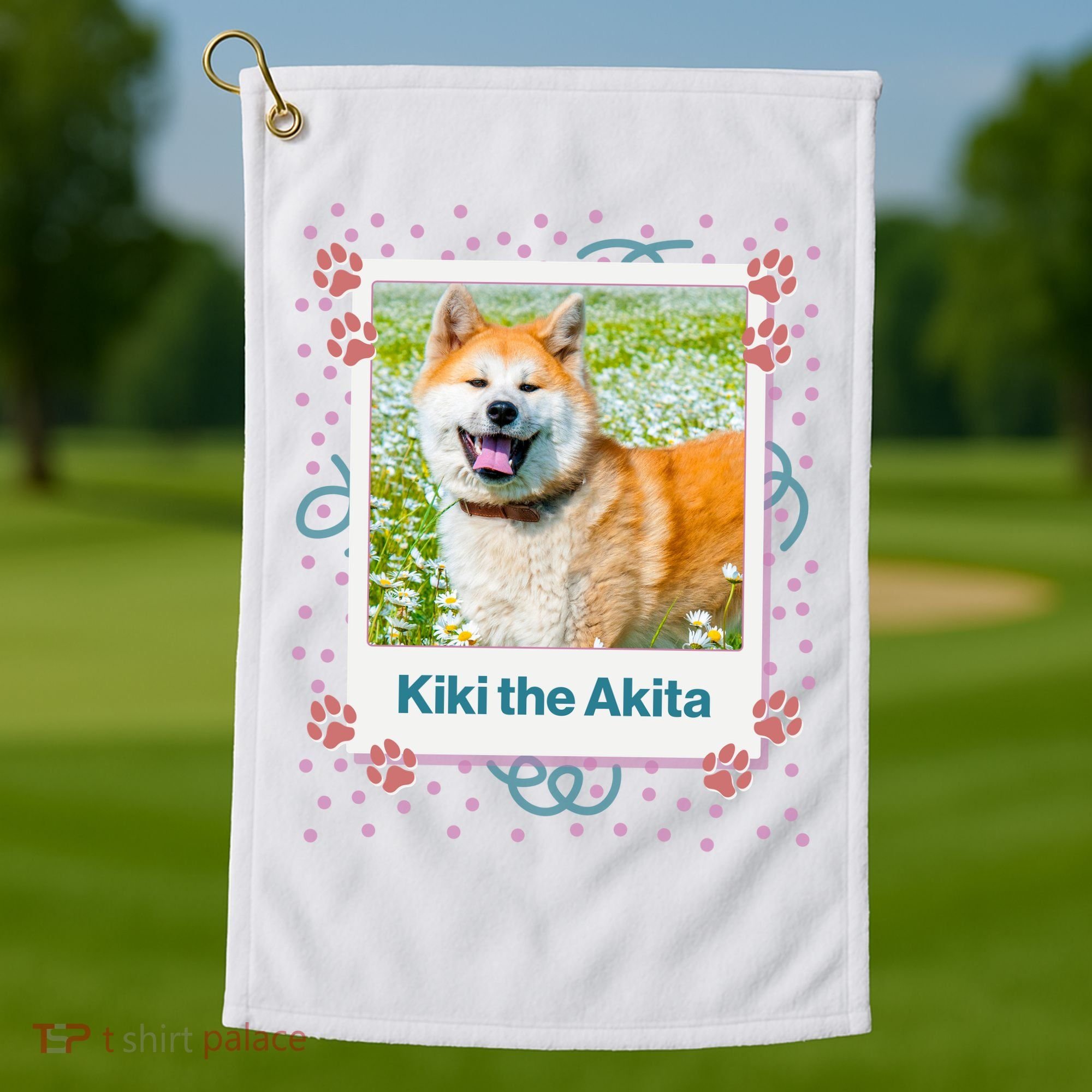 Custom Dog Pet Personalized Picture Golf Towel