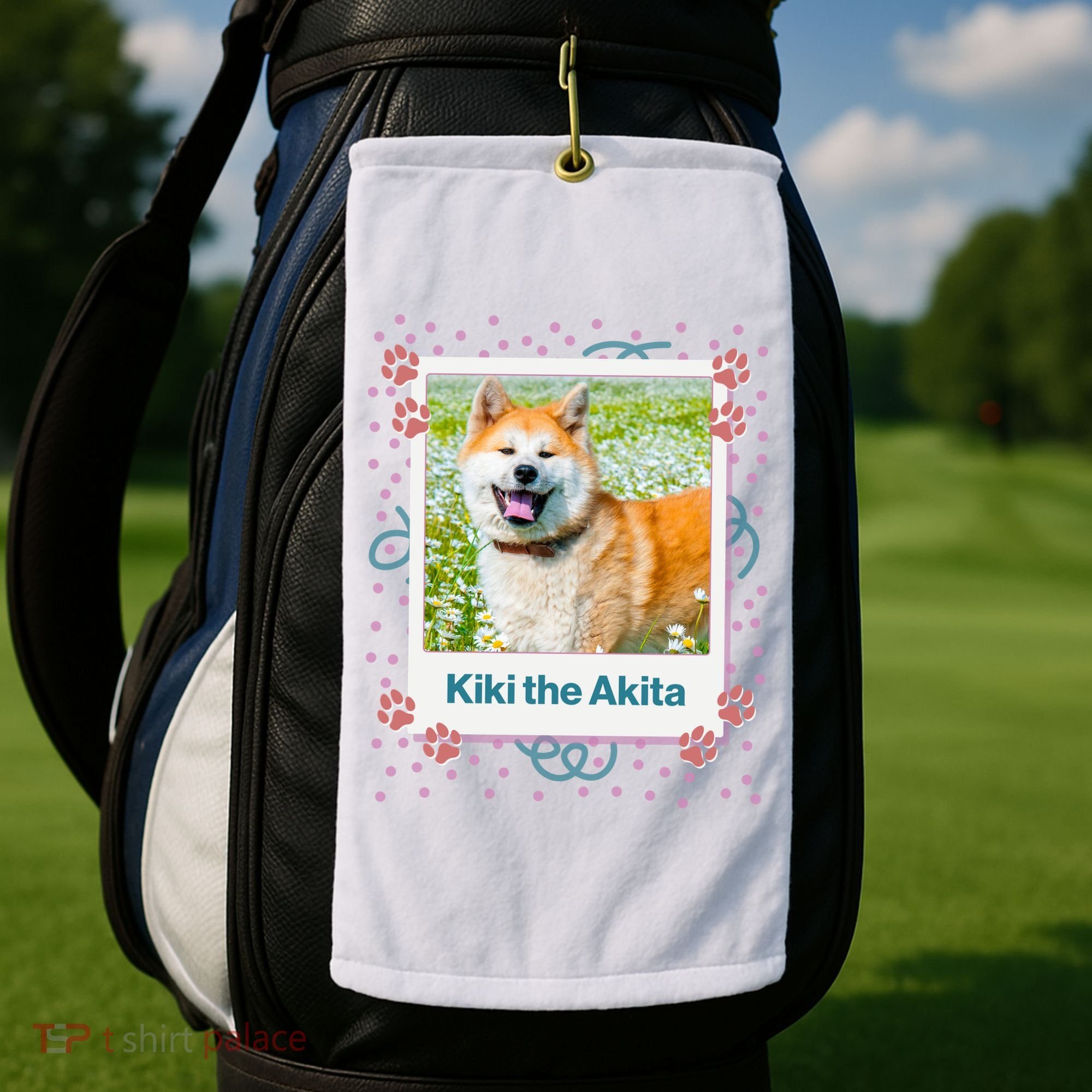 Custom Dog Pet Personalized Picture Golf Towel