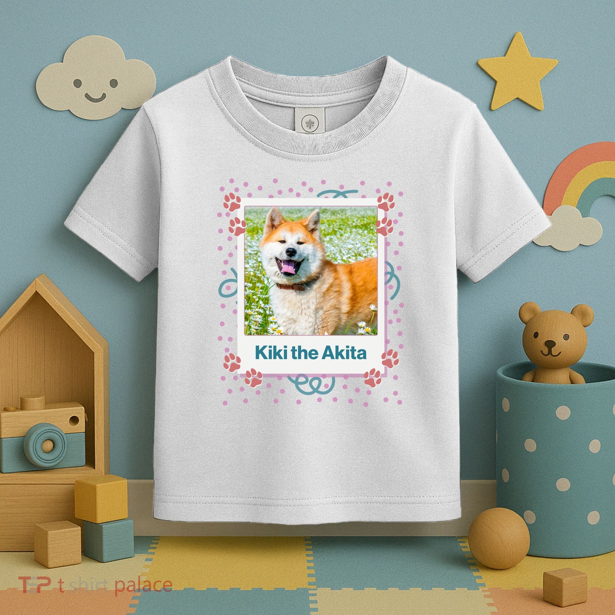 Custom Dog Pet Personalized Picture Toddler T-Shirt