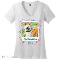 Custom Dog Pet Personalized Picture Women's V-Neck T-Shirt thumb 0