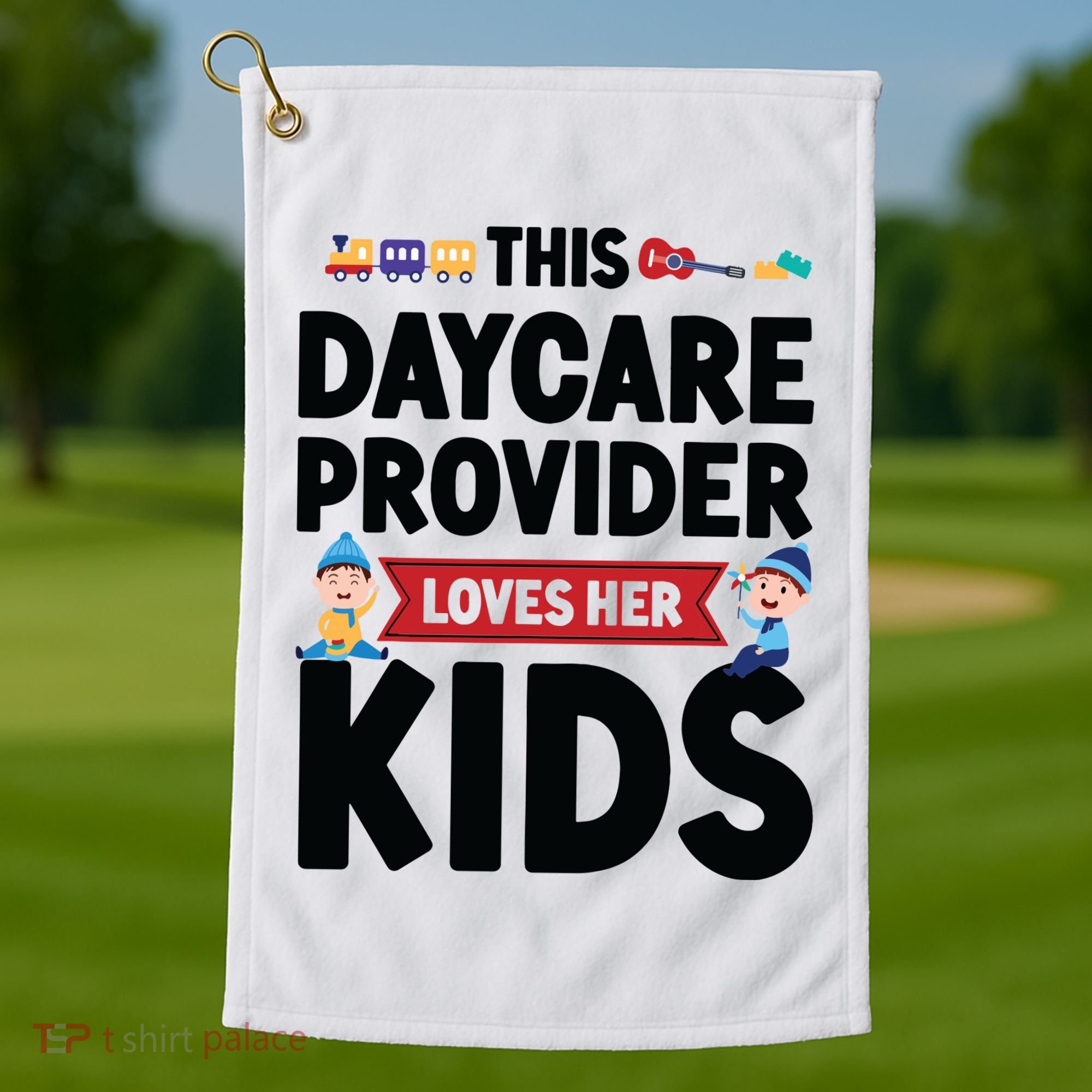 Childcare Daycare Provider Teacher Babysitter This Daycare Golf Towel