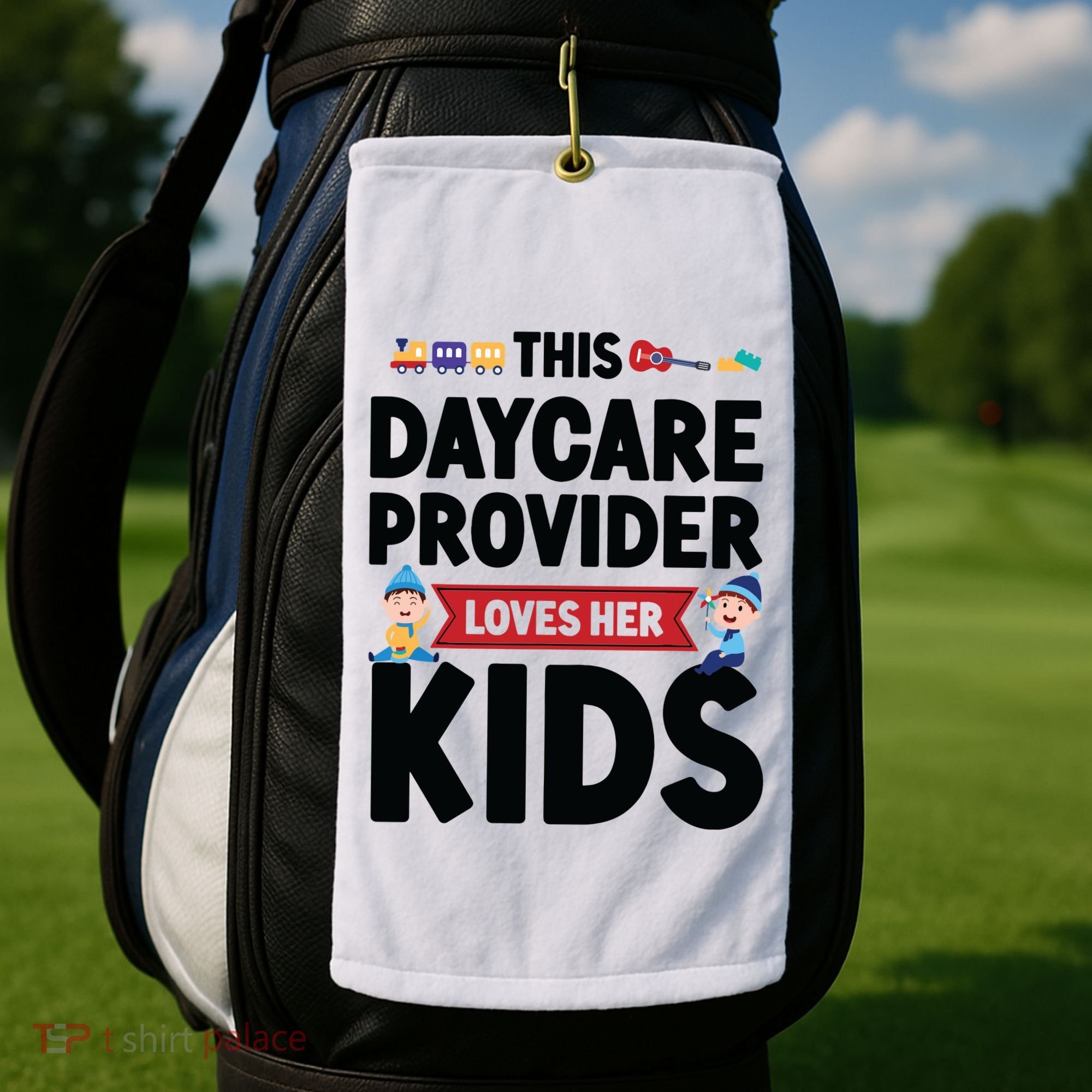 Childcare Daycare Provider Teacher Babysitter This Daycare Golf Towel