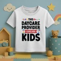 Childcare Daycare Provider Teacher Babysitter This Daycare Toddler T-Shirt thumb 3