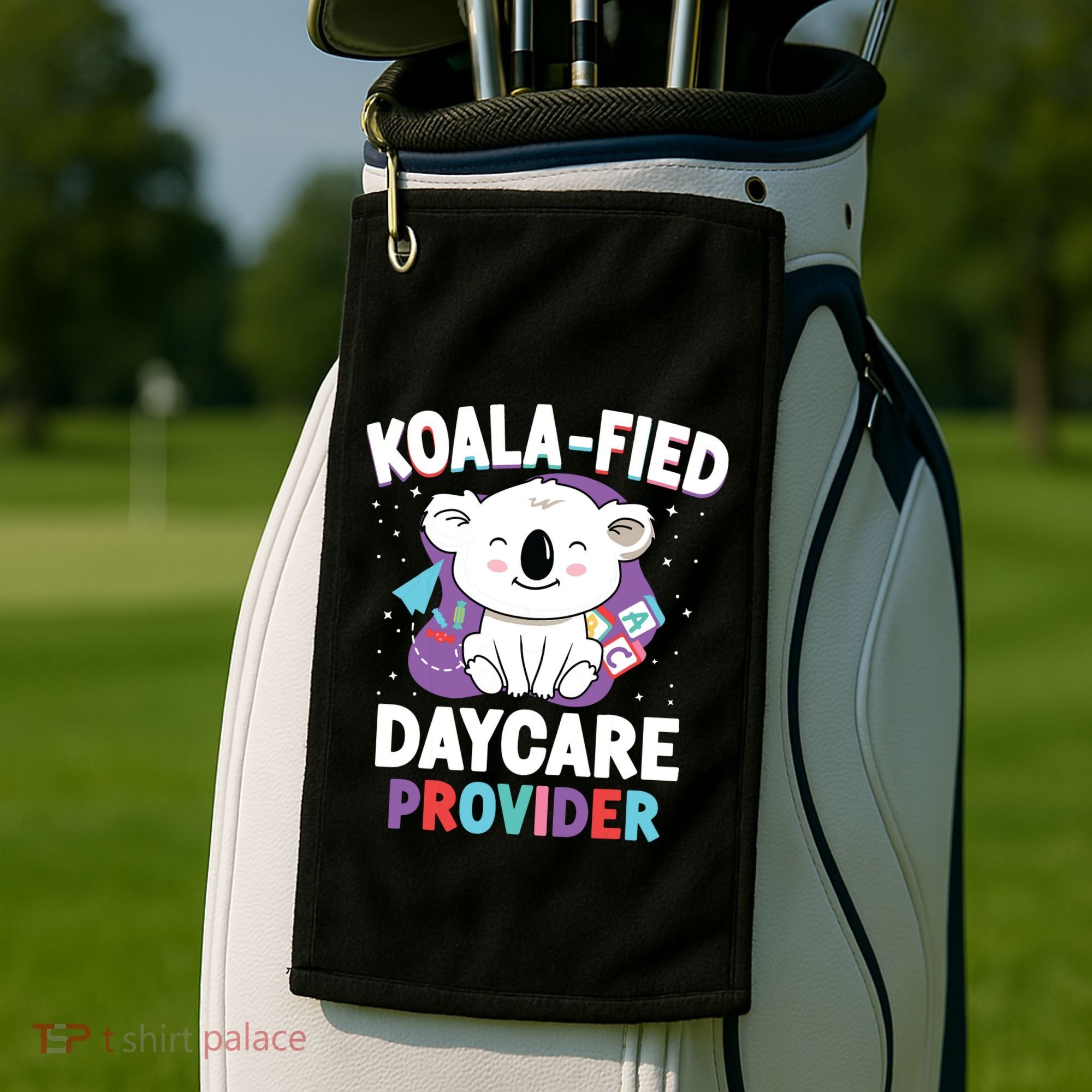 Childcare Daycare Provider Teacher Babysitter Koala Golf Towel