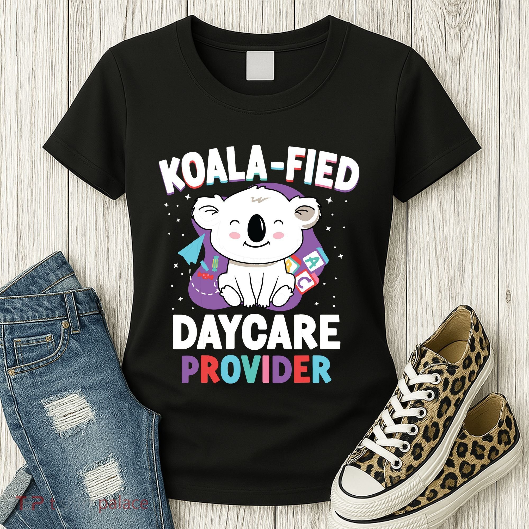 Childcare Daycare Provider Teacher Babysitter Koala Women's T-Shirt