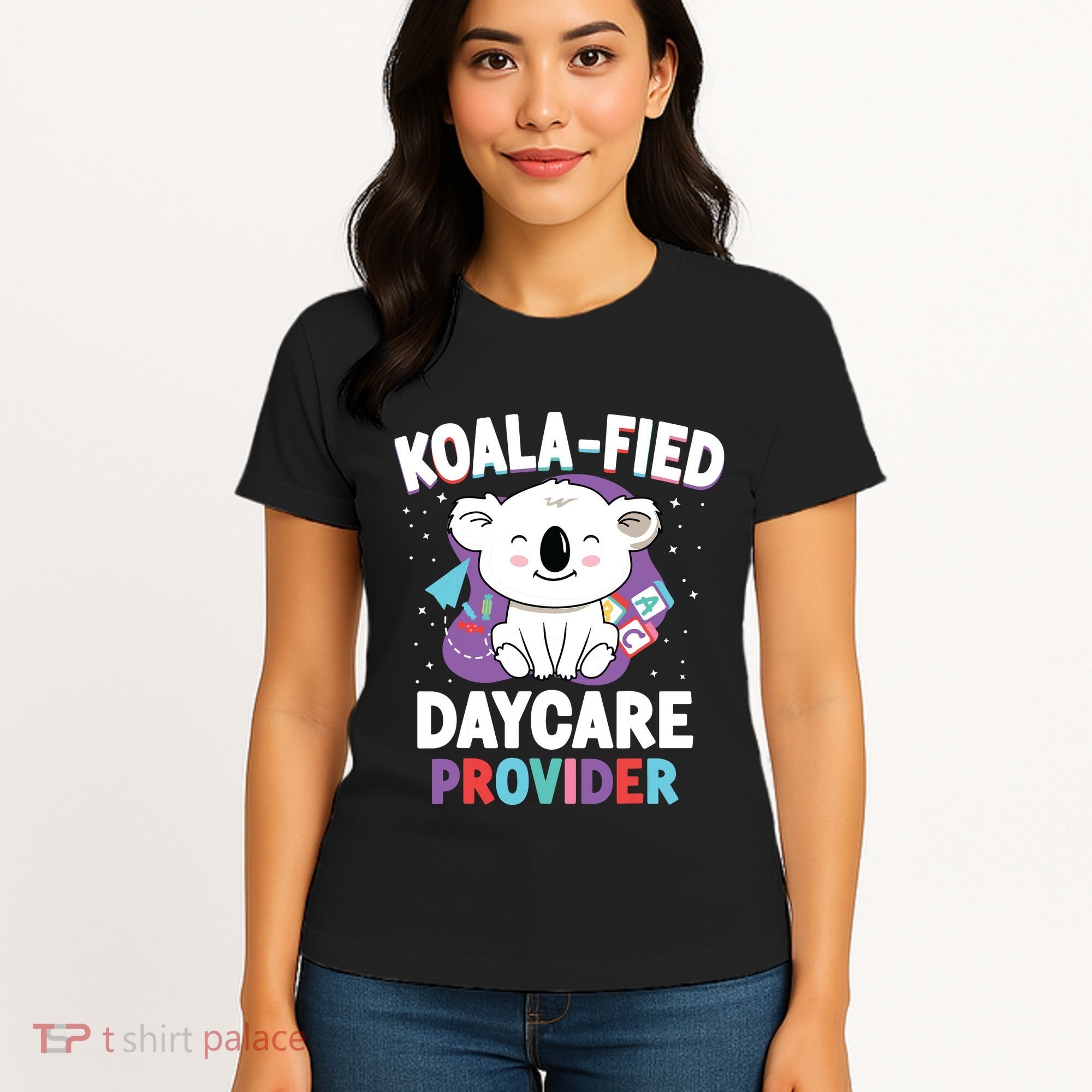 Childcare Daycare Provider Teacher Babysitter Koala Women's T-Shirt