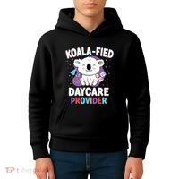 Childcare Daycare Provider Teacher Babysitter Koala Kids Hoodie thumb 4
