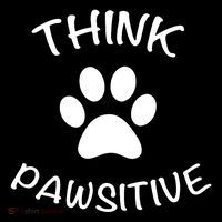 Cute Dog Pawprint Think Pawsitive Bucket Hat thumb 4