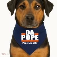 Chicago Da Pope Leo XIV Cardinal Robert Prevost USA-Made Doggie Bandana thumb 1