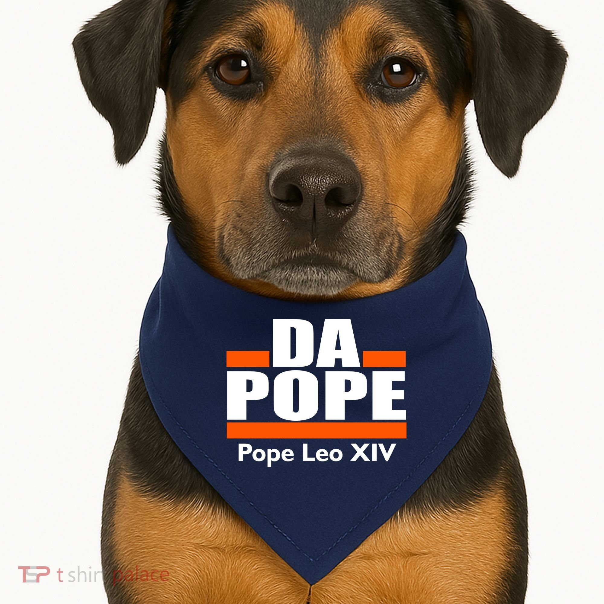 Chicago Da Pope Leo XIV Cardinal Robert Prevost USA-Made Doggie Bandana