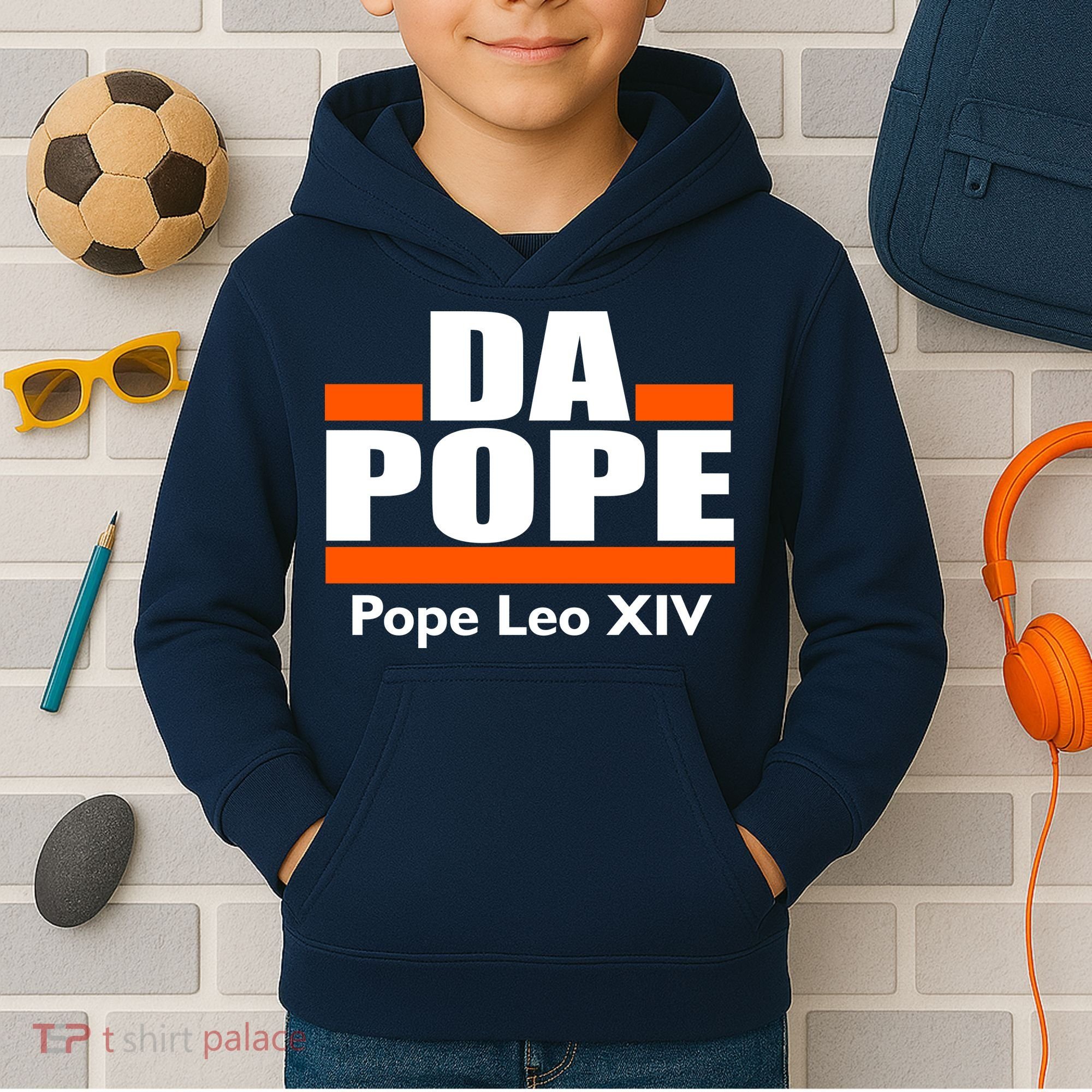 Chicago Da Pope Leo XIV Cardinal Robert Prevost Kids Hoodie