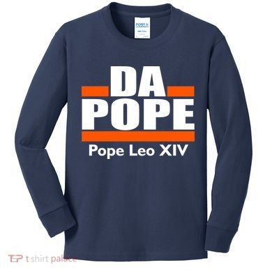 Chicago Da Pope Leo XIV Cardinal Robert Prevost Kids Long Sleeve Shirt