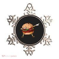Cheeseburger Dab Pose Dabbing Dance National Burger Day Pun Meaningful Gift Ornament thumb 0