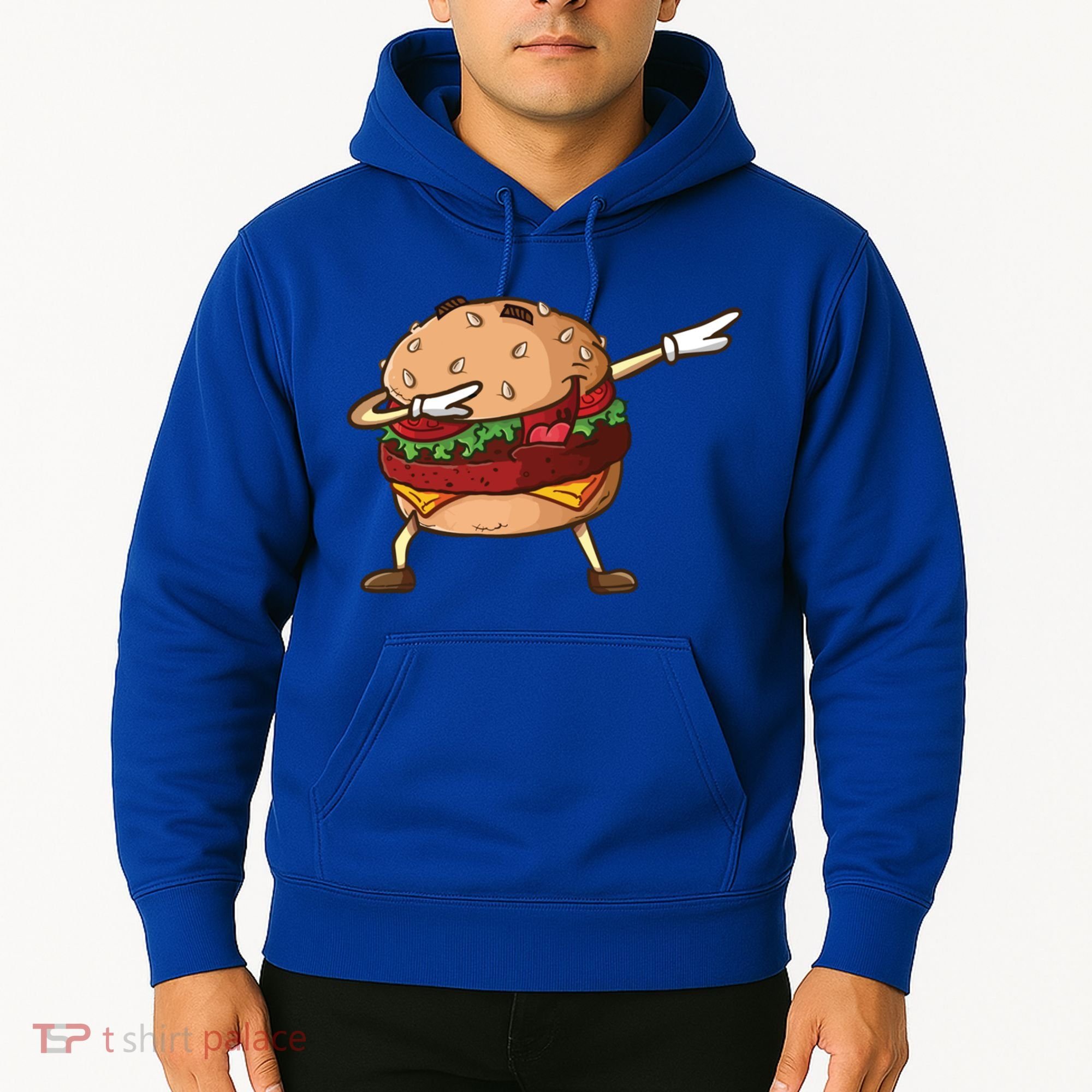 Cheeseburger Dab Pose Dabbing Dance National Burger Day Pun Meaningful Gift Hoodie