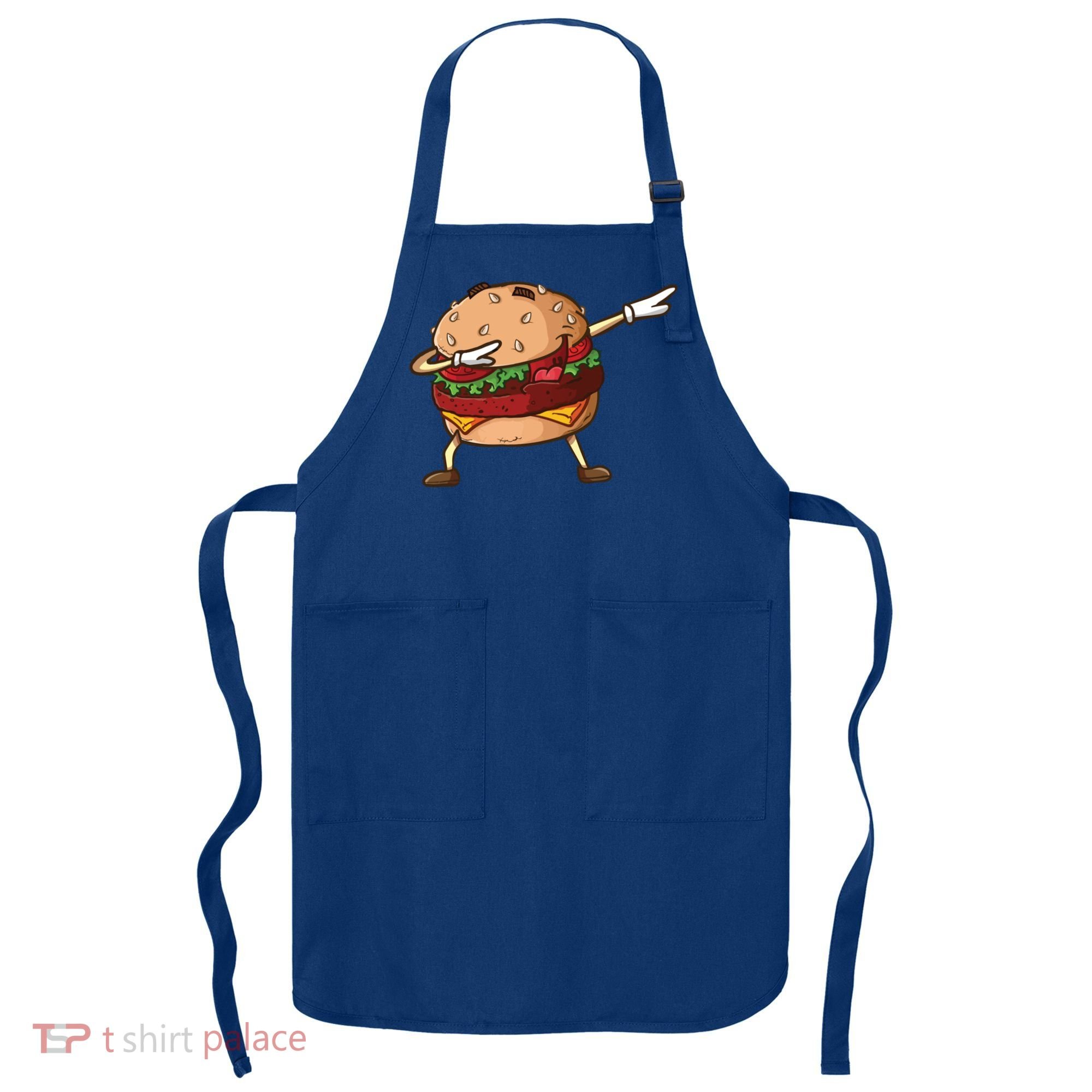 Cheeseburger Dab Pose Dabbing Dance National Burger Day Pun Meaningful Gift Apron