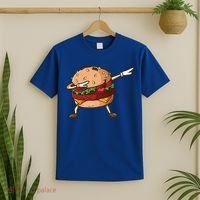 Cheeseburger Dab Pose Dabbing Dance National Burger Day Pun Meaningful Gift T-Shirt thumb 2