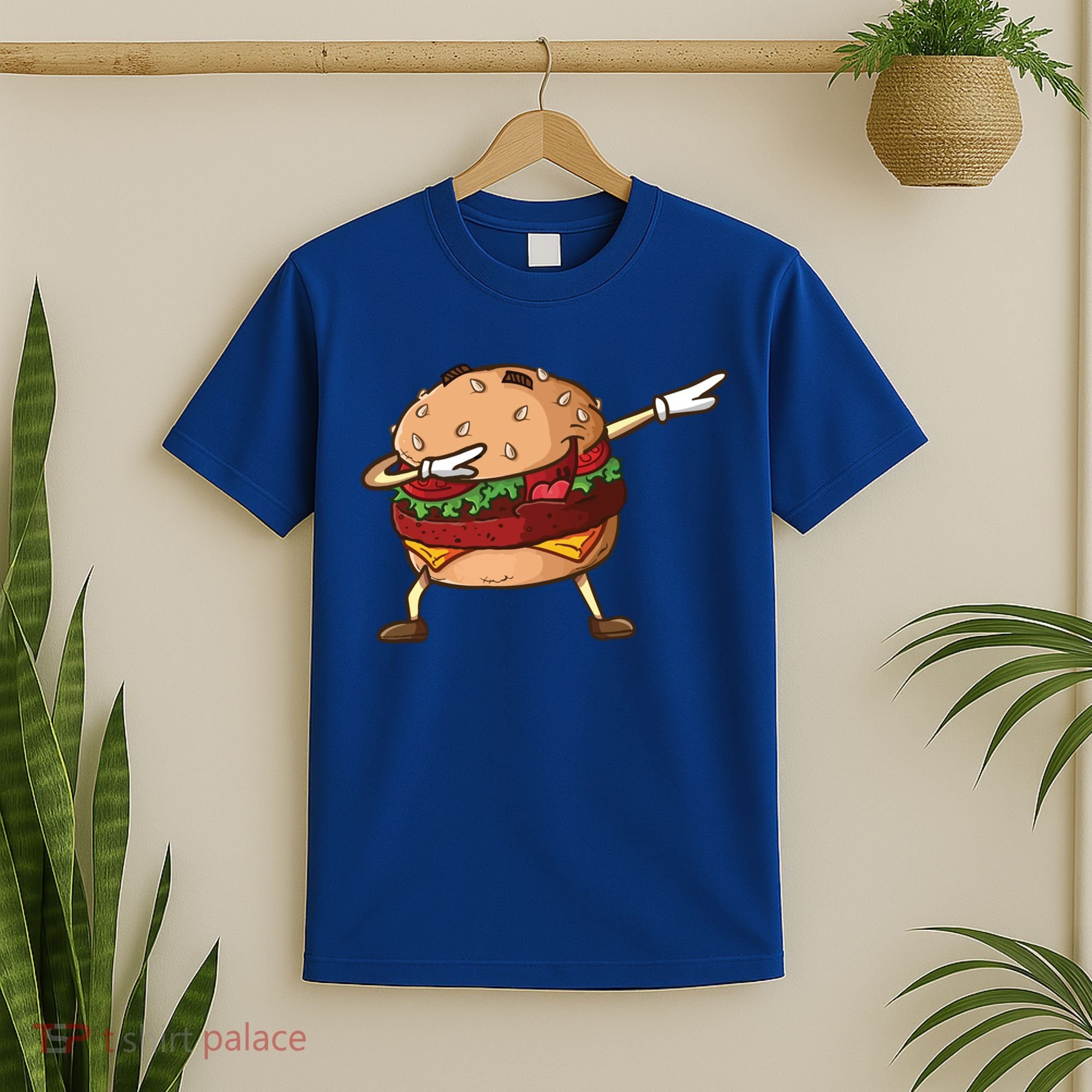 Cheeseburger Dab Pose Dabbing Dance National Burger Day Pun Meaningful Gift T-Shirt
