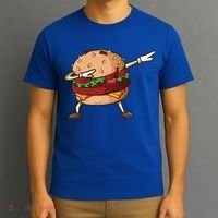 Cheeseburger Dab Pose Dabbing Dance National Burger Day Pun Meaningful Gift T-Shirt thumb 3