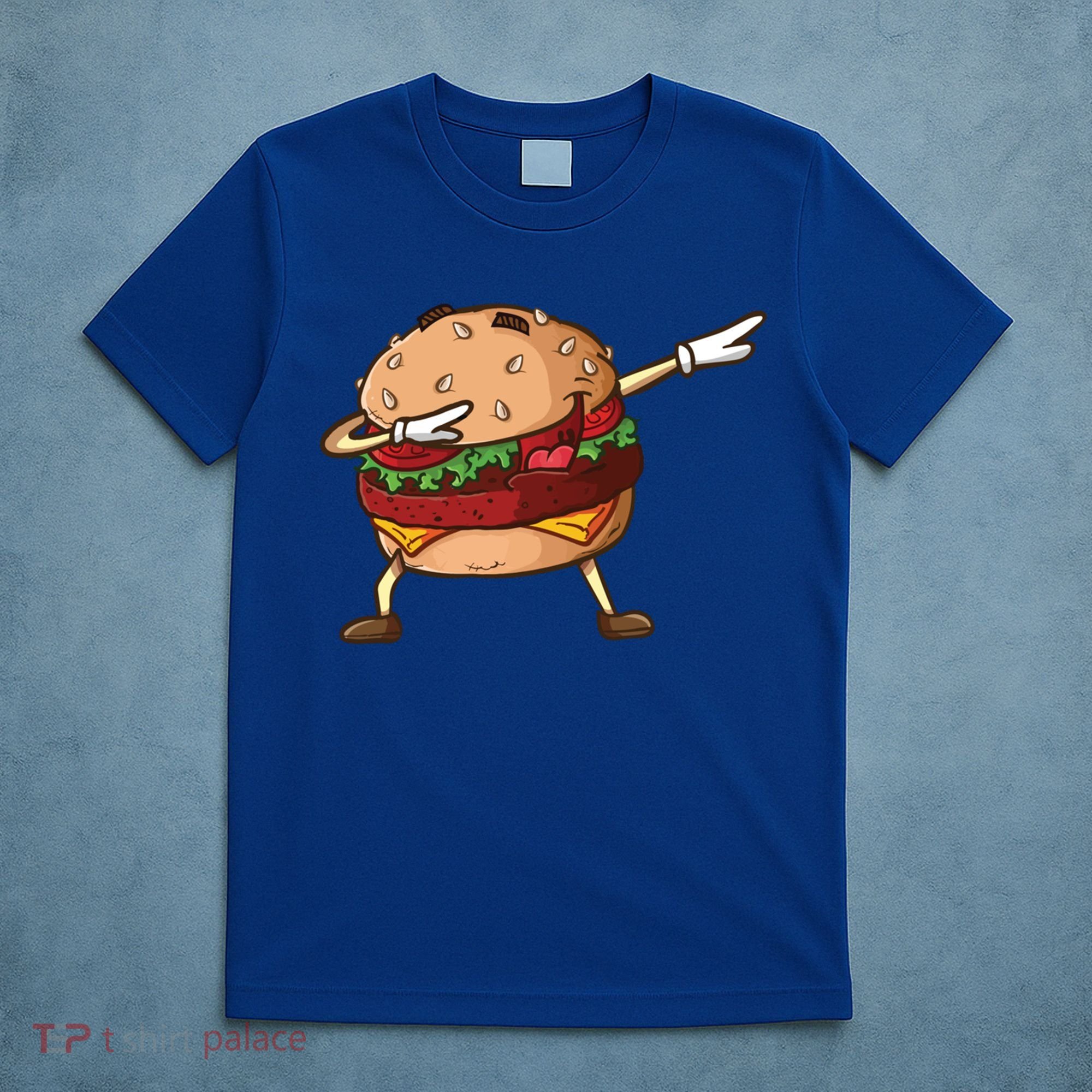 Cheeseburger Dab Pose Dabbing Dance National Burger Day Pun Meaningful Gift T-Shirt