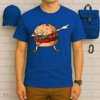 Cheeseburger Dab Pose Dabbing Dance National Burger Day Pun Meaningful Gift T-Shirt thumb 6
