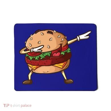 Cheeseburger Dab Pose Dabbing Dance National Burger Day Pun Meaningful Gift Mousepad