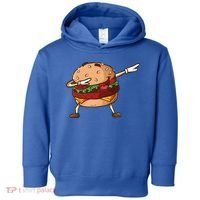 Cheeseburger Dab Pose Dabbing Dance National Burger Day Pun Meaningful Gift Toddler Hoodie thumb 0