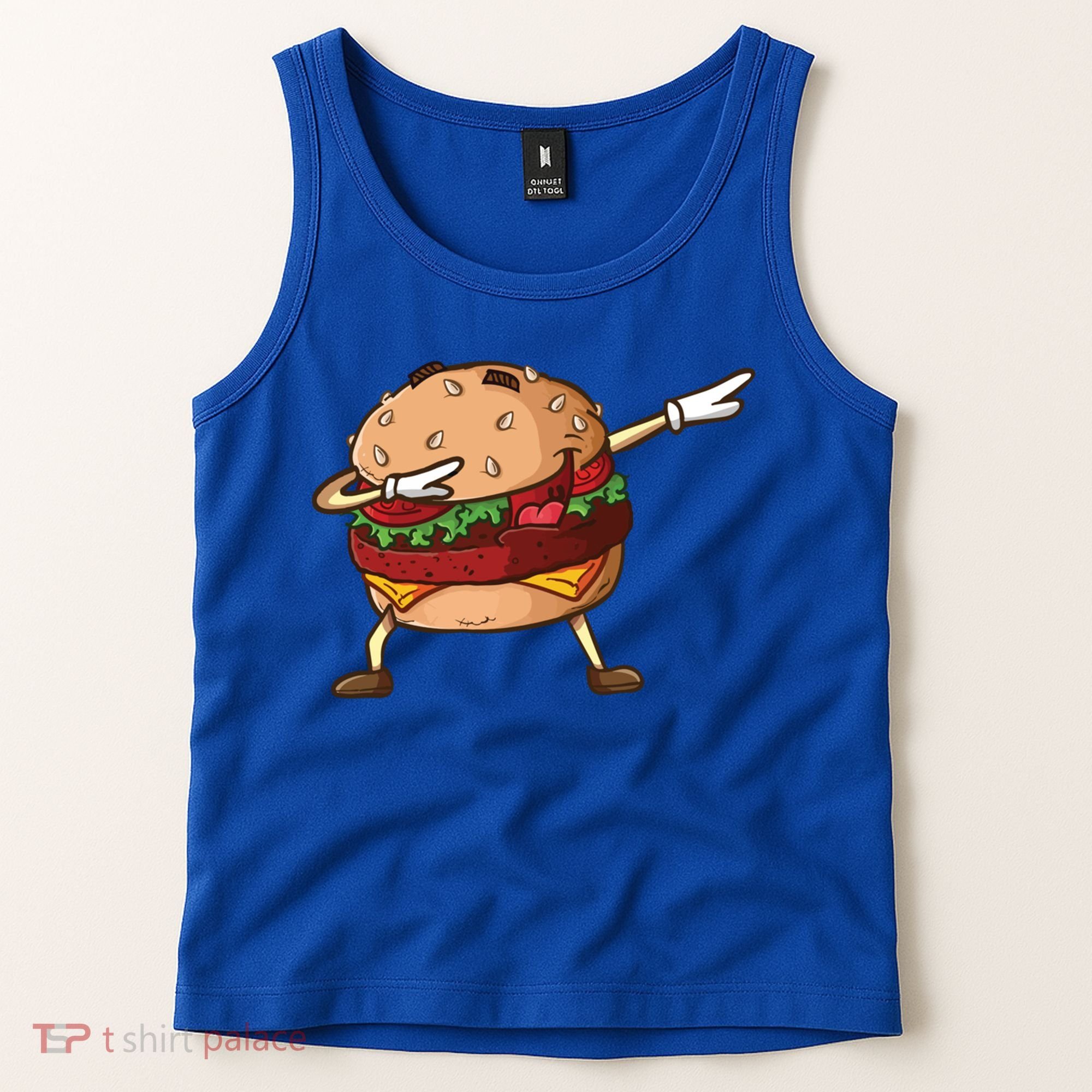 Cheeseburger Dab Pose Dabbing Dance National Burger Day Pun Meaningful Gift Tank Top