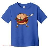 Cheeseburger Dab Pose Dabbing Dance National Burger Day Pun Meaningful Gift Toddler T-Shirt thumb 0