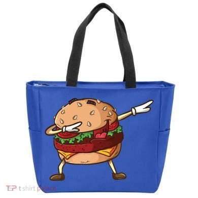 Cheeseburger Dab Pose Dabbing Dance National Burger Day Pun Meaningful Gift Tote Bag