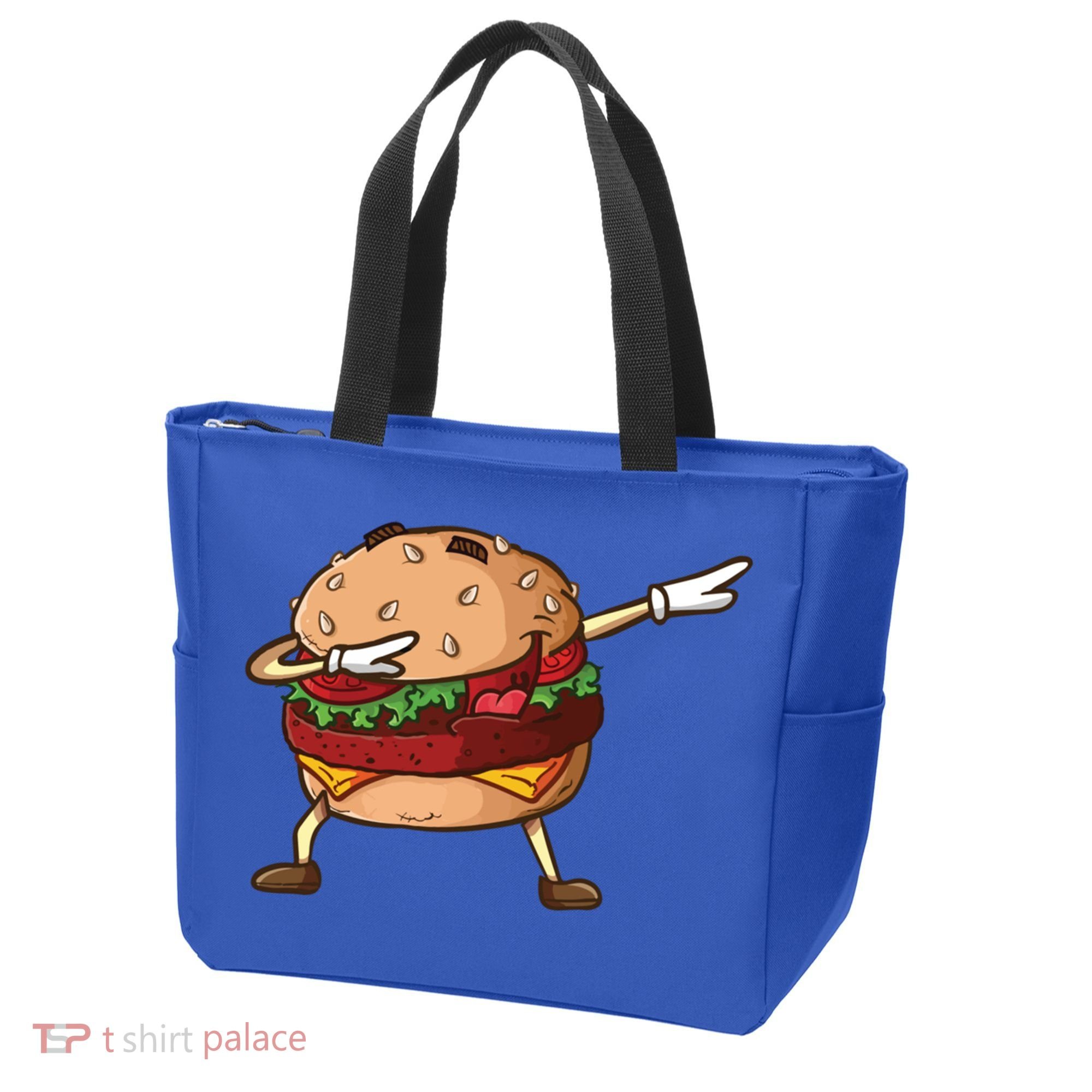 Cheeseburger Dab Pose Dabbing Dance National Burger Day Pun Meaningful Gift Tote Bag