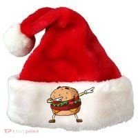 Cheeseburger Dab Pose Dabbing Dance National Burger Day Pun Meaningful Gift Santa Hat thumb 0